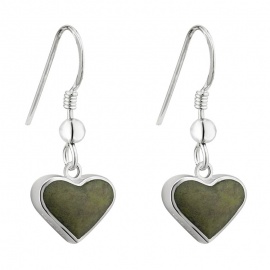 Connemara Marble Heart Earrings