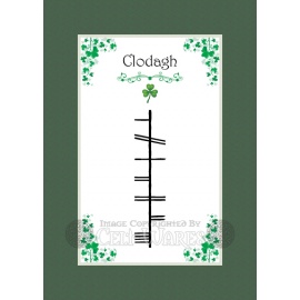 Clodagh - Ogham First Name