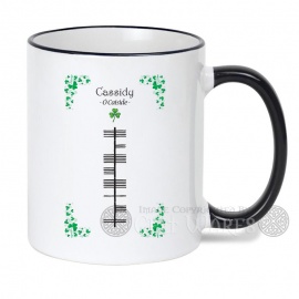 Cassidy (Surname) - Ogham Mug