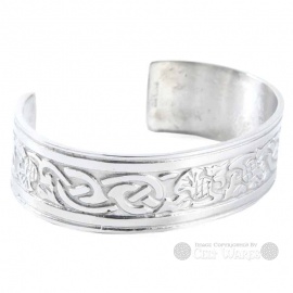 Pewter Bangle - Thistle