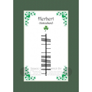 Herbert - Ogham First Name