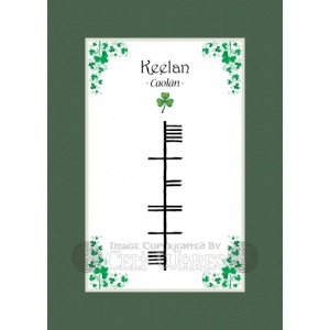 Keelan - Ogham First Name