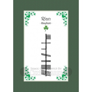 Rian - Ogham First Name