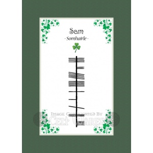Sam - Ogham First Name