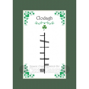 Clodagh - Ogham First Name