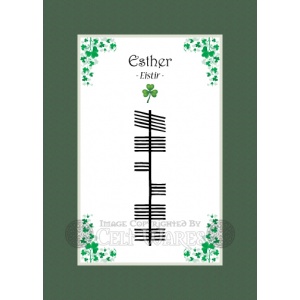 Esther - Ogham First Name