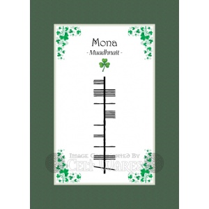 Mona - Ogham First Name