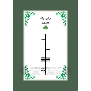Dowe - Ogham Last Name