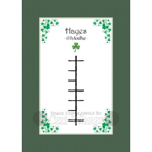 Hayes - Ogham Last Name