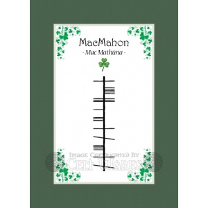 MacMahon (Modern) - Ogham Last Name