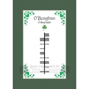 O'Beaghan - Ogham Last Name