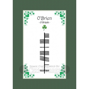 O'Brien - Ogham Last Name