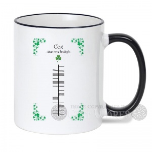 Cox (Surname) - Ogham Mug