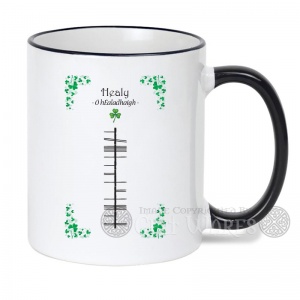 Healy (Munster) Surname - Ogham Mug