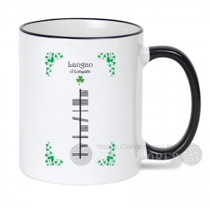Langan (Surname) - Ogham Mug