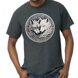 Celtic Gray Wolves - Dark Gray T-Shirt 